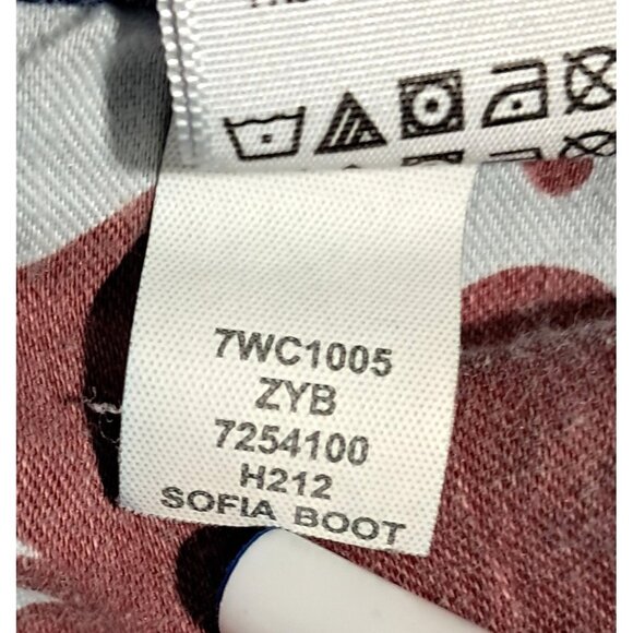 Y2K Lucky Brand Sofia Bootcut Jeans Size 12/31 Red Zipper Tape Clover Rope Pocke - Picture 10 of 12